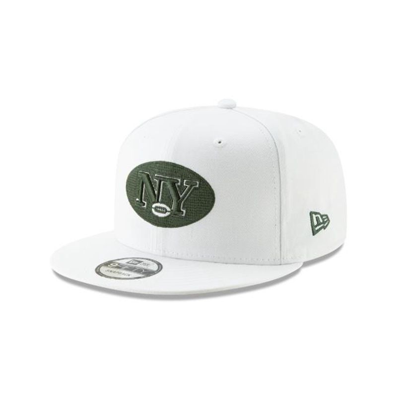 NFL New York Jets Logo Elements 9Fifty Snapback (VCW0351) - White New Era Caps